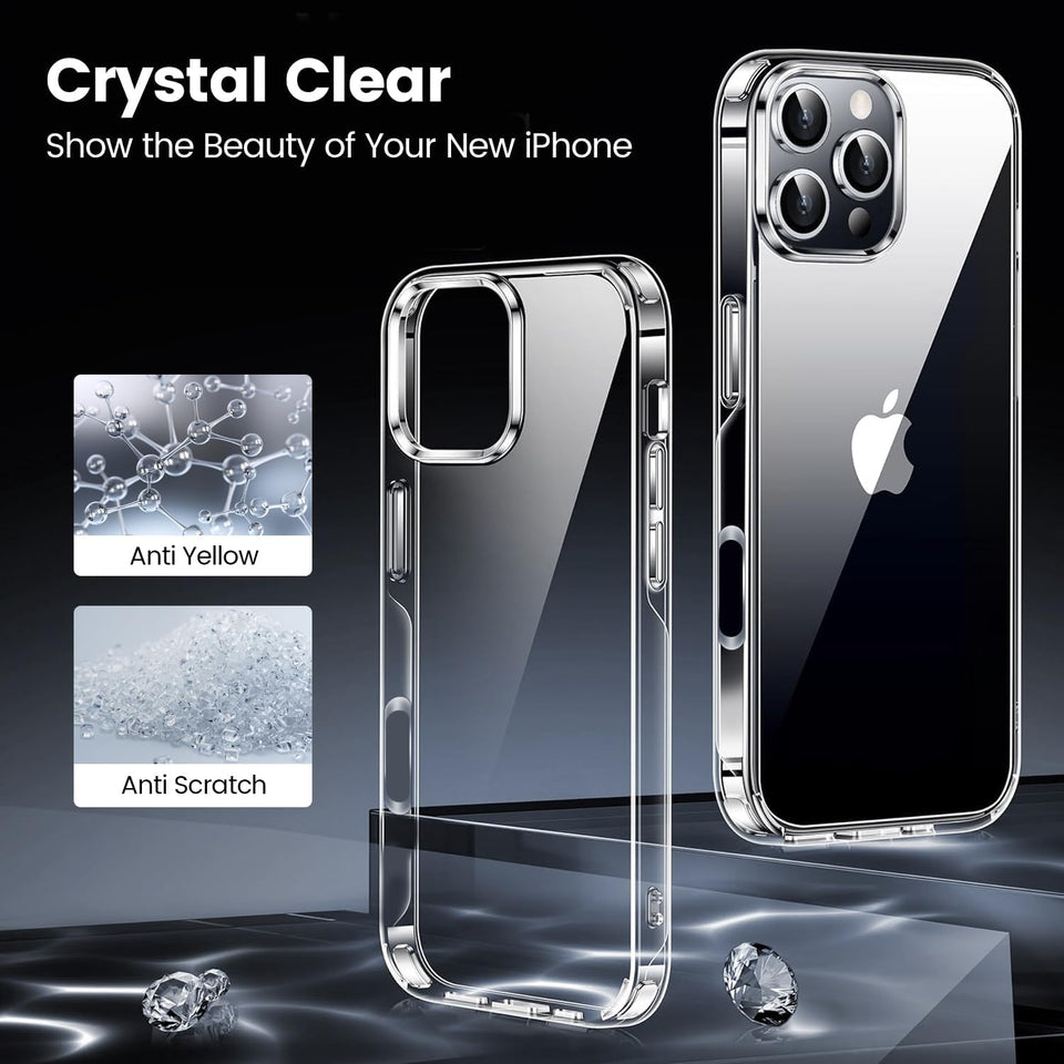 Mkeke for iPhone 16 Pro Case Clear