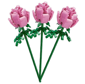 Roses Building Sets for Kids | 3D Puzzles Flowers Bouquet for Adults